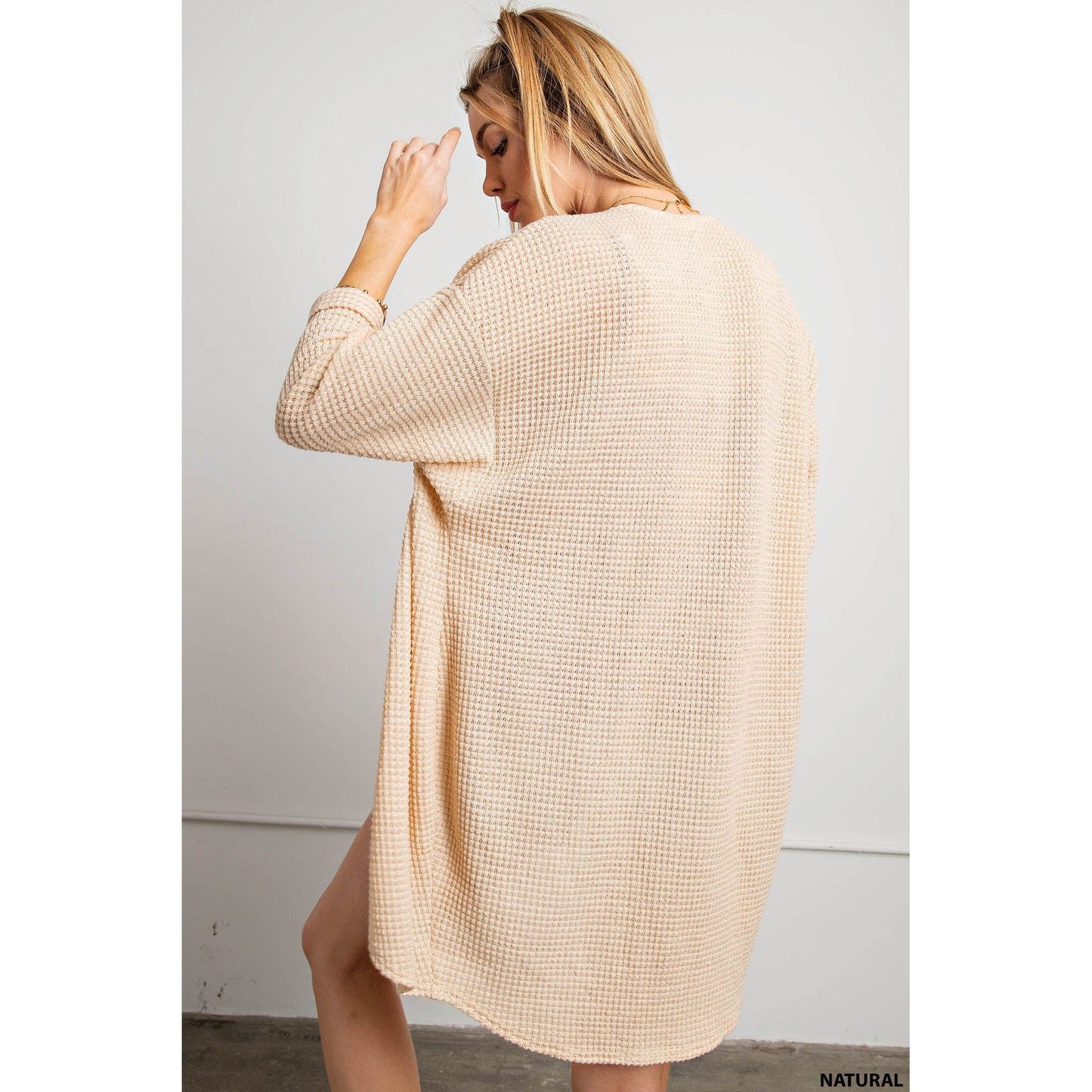Natural Basic Knit Cardigan - Desert Dreams Boutique