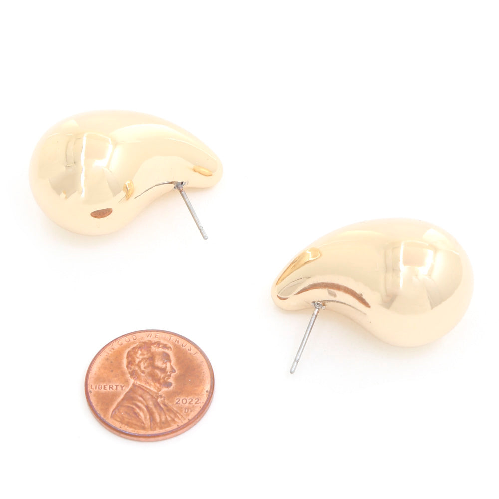 Trendy Gold Dupe Teardrop Earrings - Desert Dreams Boutique