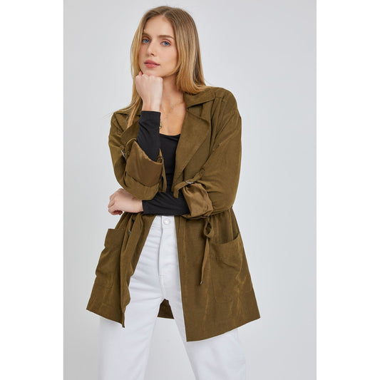 Seaweed Open Front Jacket - Desert Dreams Boutique