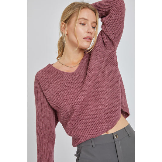 The Orchid Move Slow Sweater - Desert Dreams Boutique