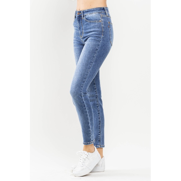 JUDY BLUE High Waist Classic Thermal Skinny Jean - Desert Dreams Boutique