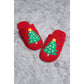 Christmas Tree Embroidered Slipper - Desert Dreams Boutique