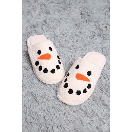 Snowman Embroidered Slipper - Desert Dreams Boutique