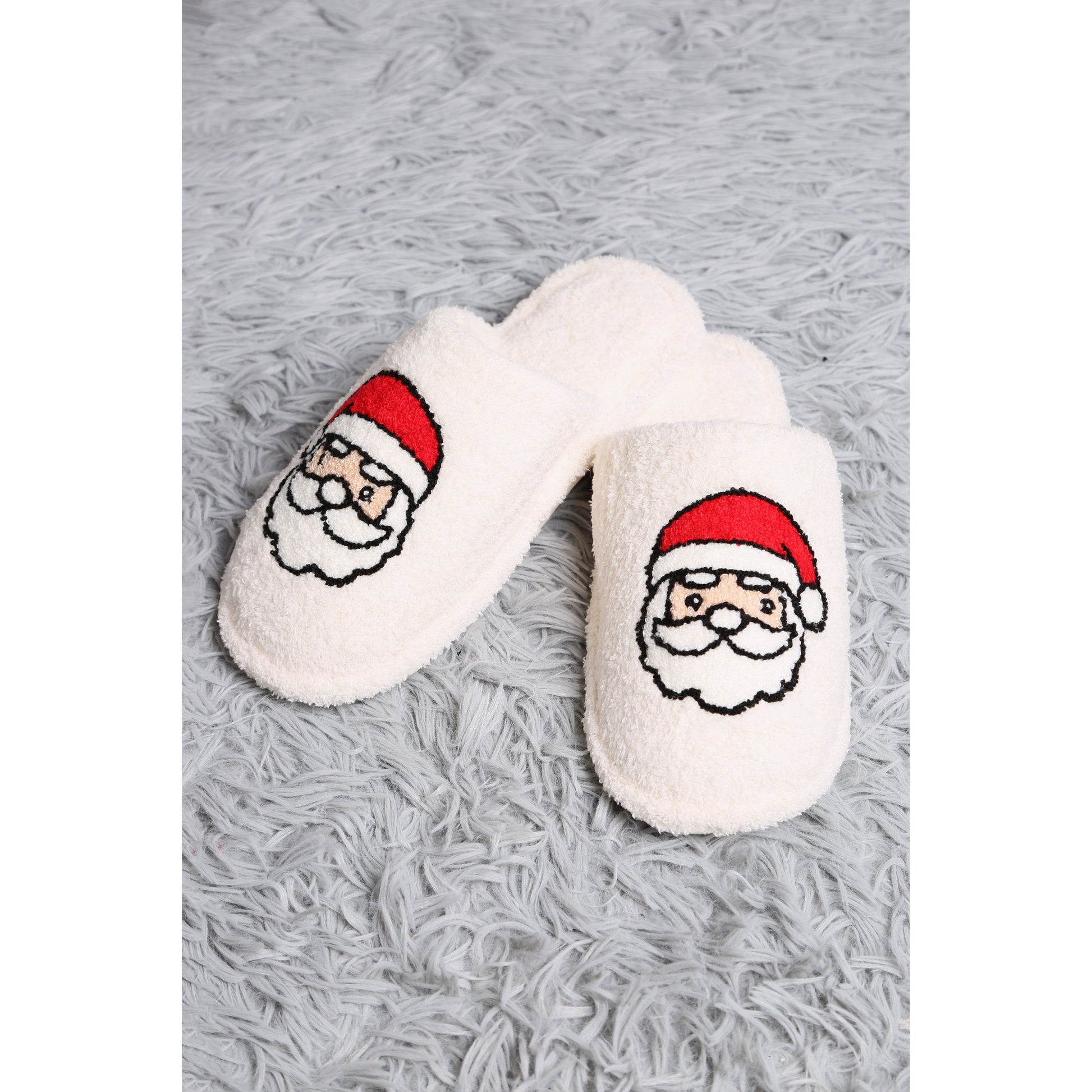 Santa Embroidered Slipper - Desert Dreams Boutique
