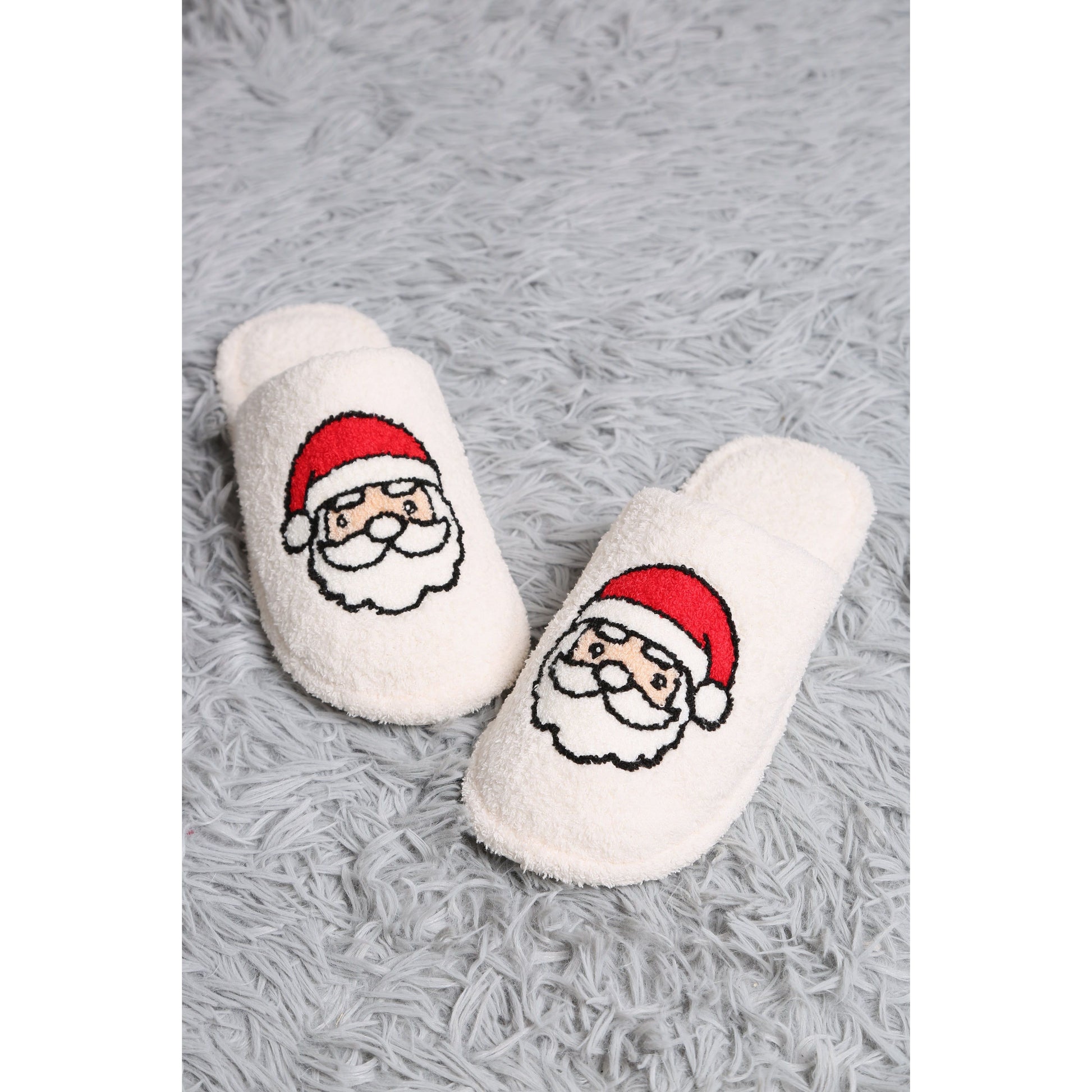 Santa Embroidered Slipper - Desert Dreams Boutique