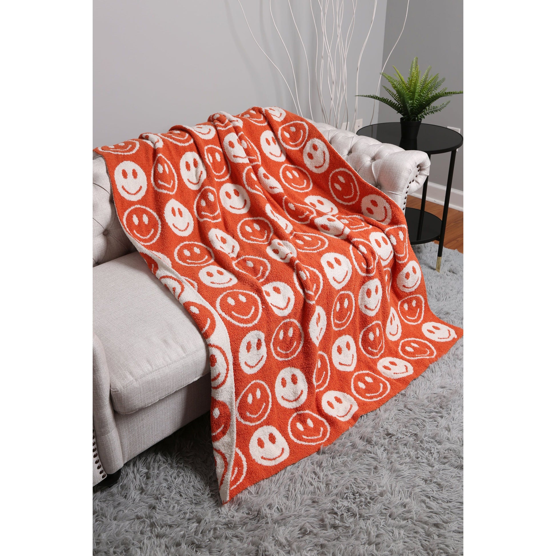 Cozy Collection Smiley Throw Blanket - Desert Dreams Boutique