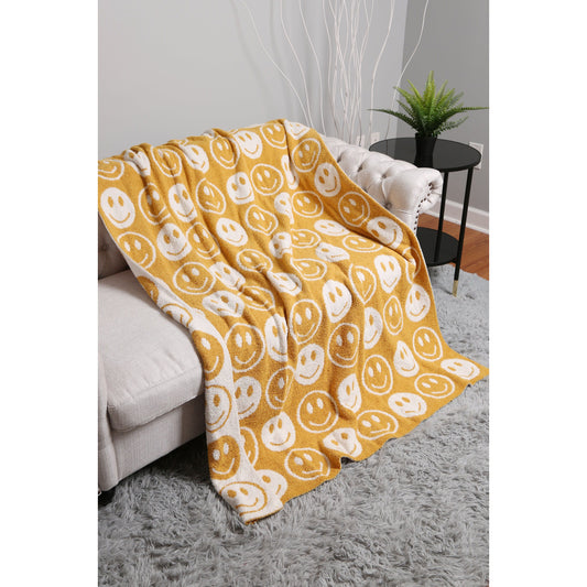 Cozy Collection Smiley Throw Blanket - Desert Dreams Boutique