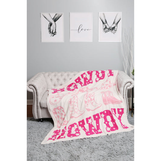 Howdy Cowgirl Blanket - Desert Dreams Boutique