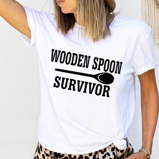 Wooden Spoon Survivor Graphic Tee Shirt