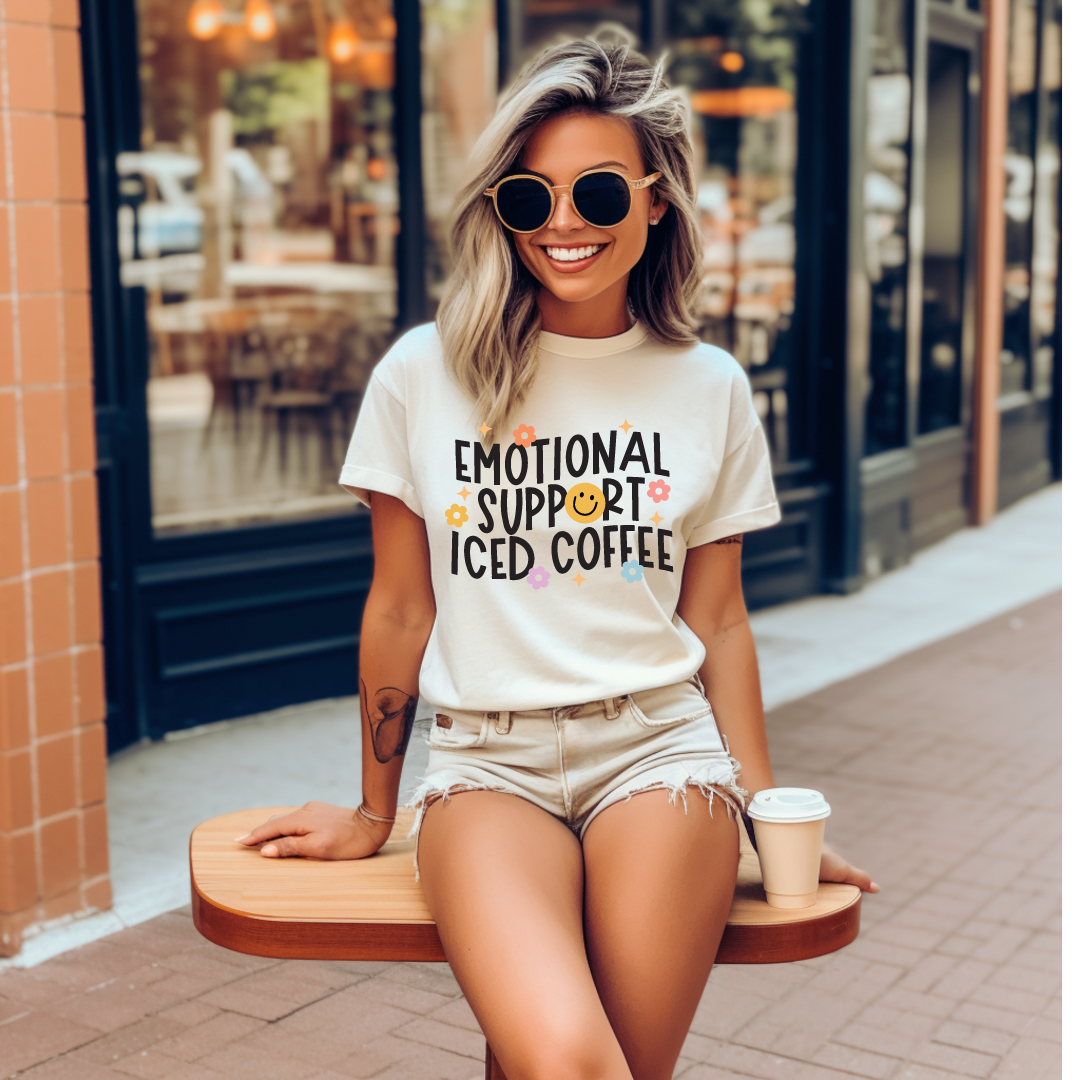 Emotional Support Iced Graphic Tee Shirt