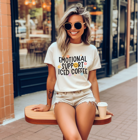 Emotional Support Iced Graphic Tee Shirt