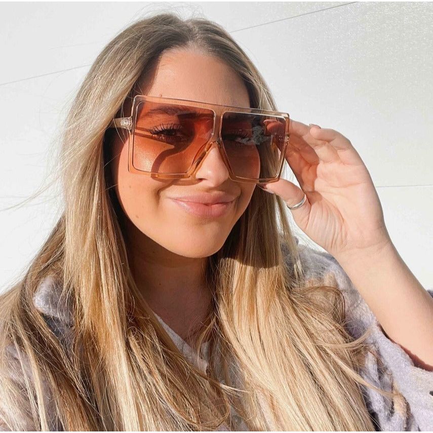 Blush Beverly Oversized Sunglasses - Desert Dreams Boutique