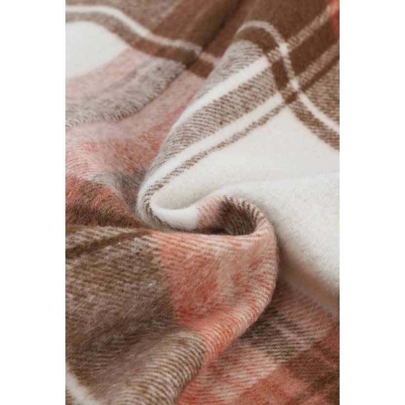 Plaid Print Flap Pockets Long Shacket - Desert Dreams Boutique