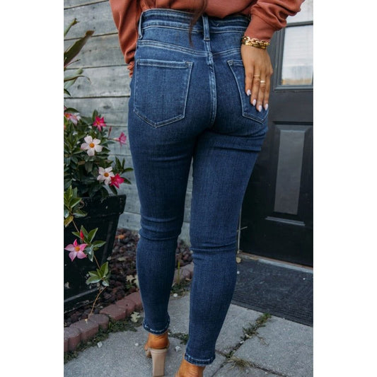 Seamed High Waist Skinny Fit Jeans - Desert Dreams Boutique