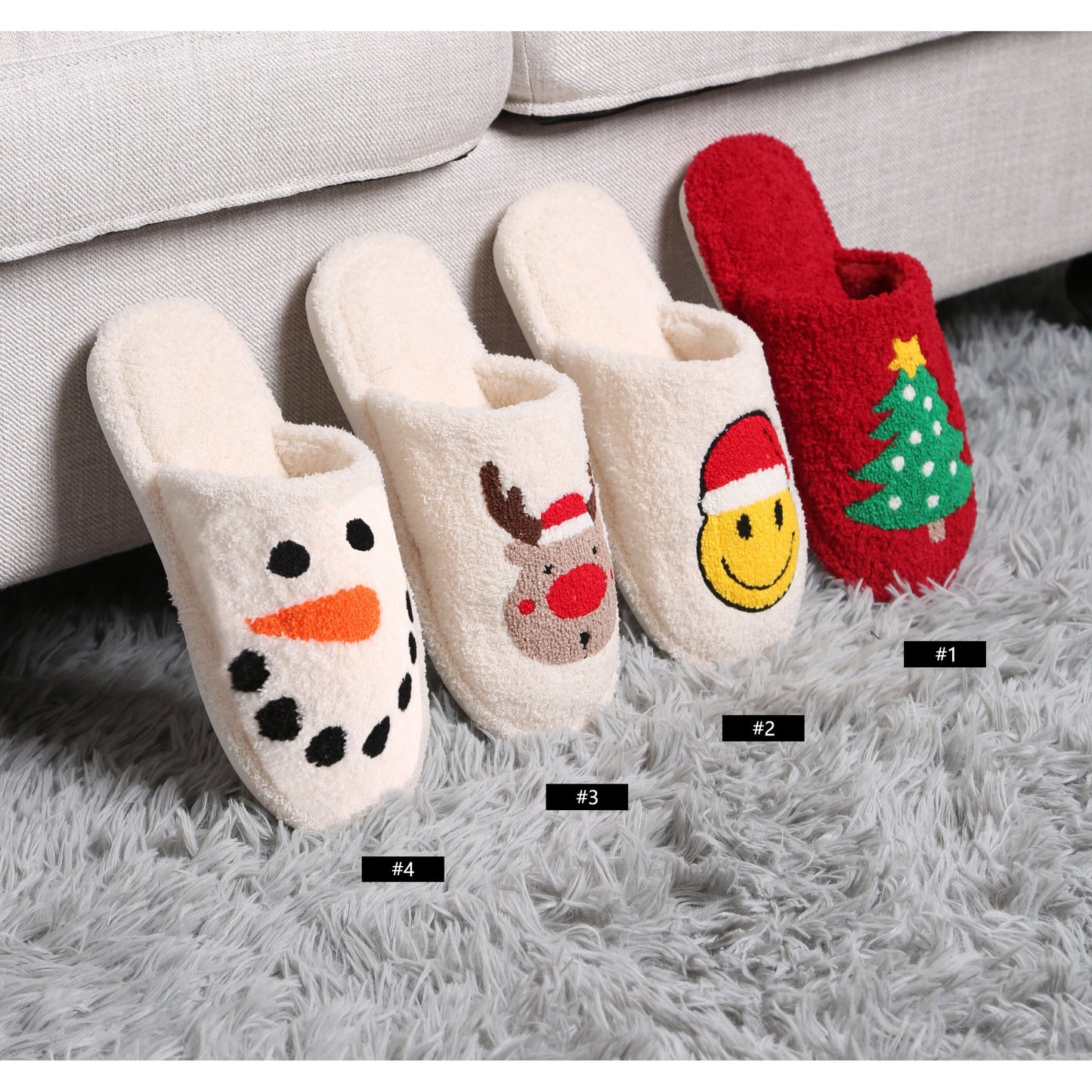 Snowman Embroidered Slipper - Desert Dreams Boutique