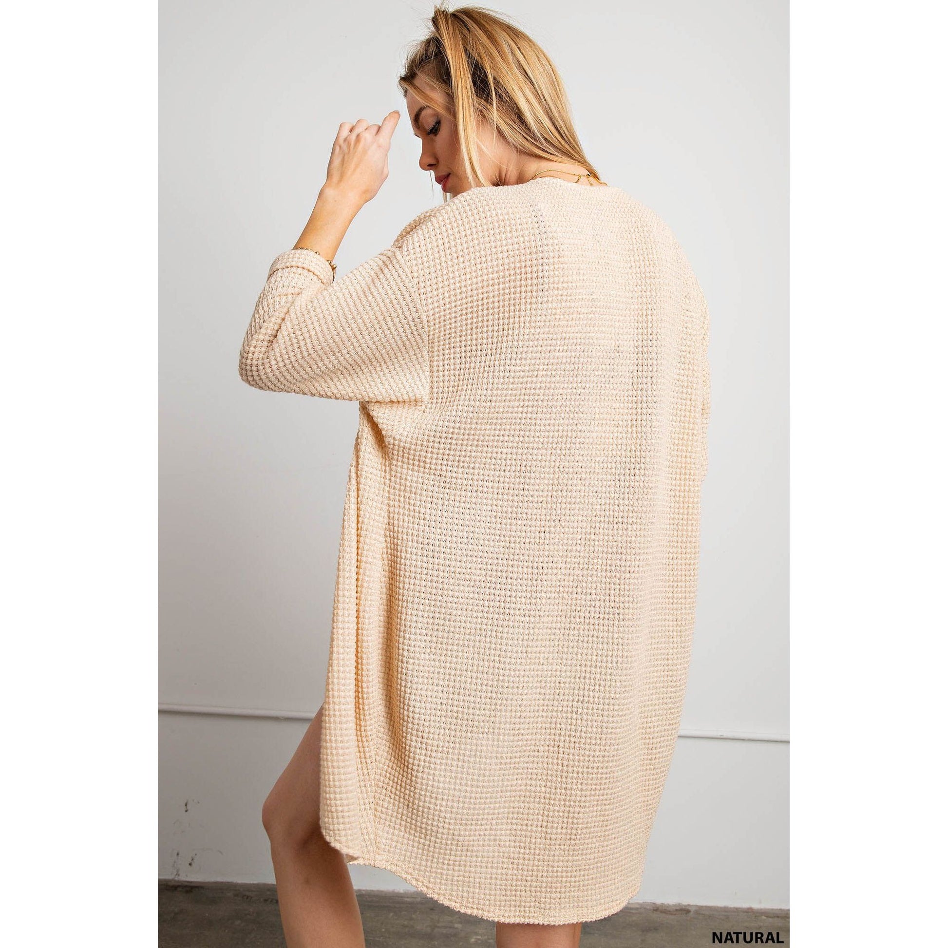 Natural Basic Knit Cardigan - Desert Dreams Boutique
