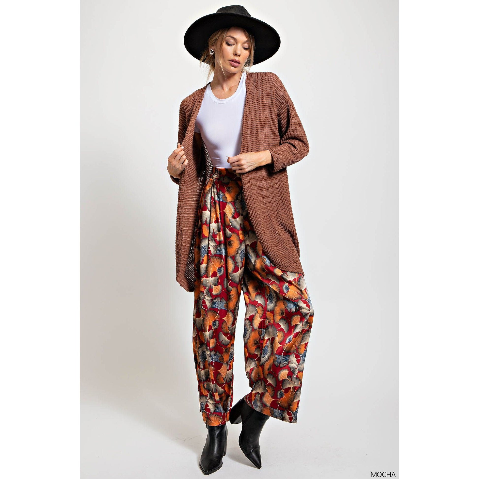 Mocha Basic Knit Cardigan - Desert Dreams Boutique