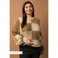 Plus Size Golden Checkerboard Sweater - Desert Dreams Boutique