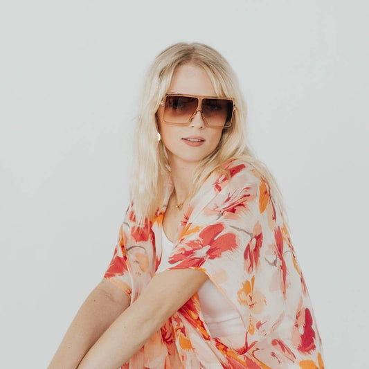 Blush Beverly Oversized Sunglasses - Desert Dreams Boutique